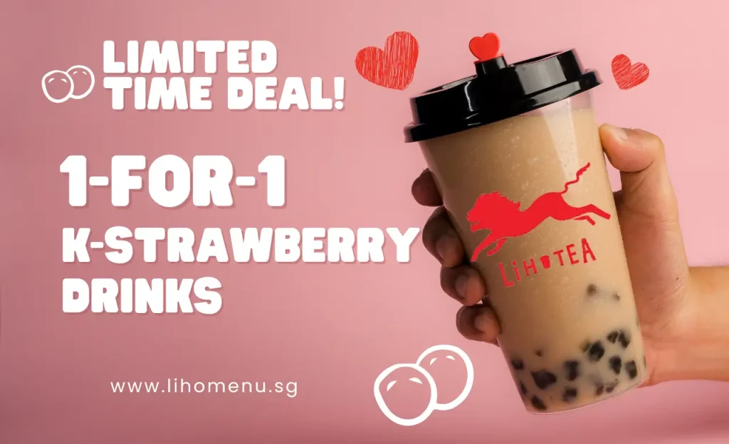 1-for-1 K-Strawberry Drinks-Limited Offer