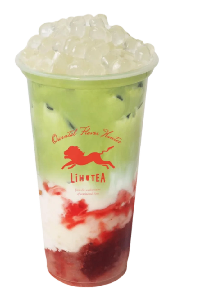 LiHO Menu Bubble Tea | LiHO Tea Menu Singapore 2025 20 Strawberry Matcha Mochi Latte With White Pearl